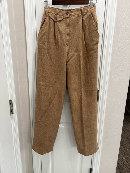 The Villager Pants - Vintage Casual Wool-Blend Pants in Camel